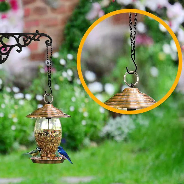 Alt view image 6 of 7 - 9.5 Inch Plant Hooks for Hanging Baskets,Black Hanging Chains with S Hook and Clip for Planters, Bird Feeders,Chalkboards, Basket, Lanterns,Lanterns Indoor Outdoor Decorative