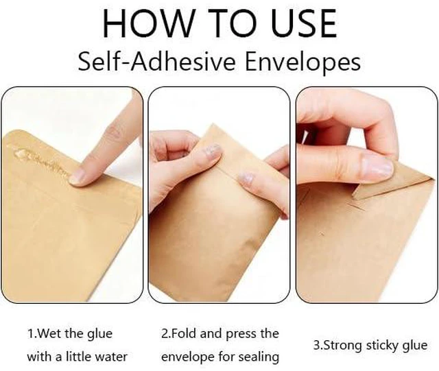 Alt view image 4 of 6 - 50 Pack Assorted 3 Sizes Coin Envelopes Self-Adhesive Kraft Paper Seed Envelopes Mini Parts Small Items Stamps Storage Packets Envelopes for Garden, Office or Wedding Gift