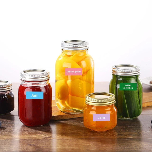 Alt view image 6 of 7 - 60 pcs Labels for Storage Bins Large Storage Bin Label Colored Moving Label for Boxes Removable Blank Container Sticky Labels for Home Organization Kitchen Storage Containers