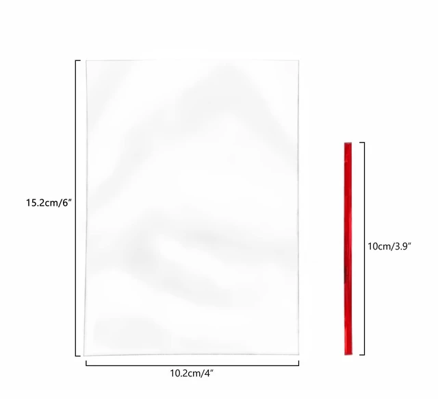 Alt view image 2 of 7 - 100PCS Cellophane Bags Clear Plastic Cello Bags 4x6 with 4" Twist Ties 5 Mix Colors - 1.4 mils Thick OPP Treat Bags for Gift Wrapping Packaging Decorations Storage (4'' x 6'')