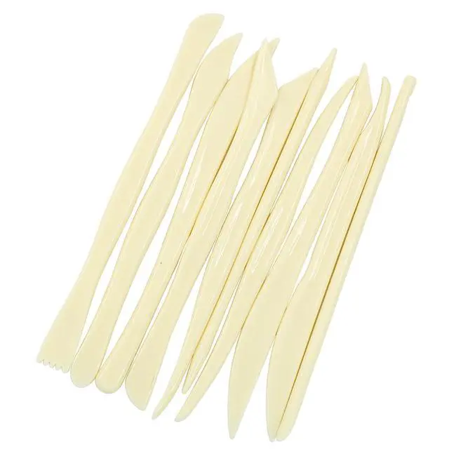 Alt view image 5 of 5 - 10Pcs Double Ended Clay Sculpting Tools, Plastic | Clay Modeling Tools, For Carving, Smoothing, Shaping