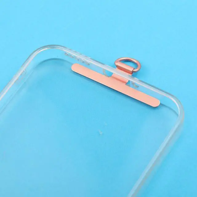 Alt view image 4 of 7 - 8 Pack Metal Phone Tether Tab 360° Rotatable, Universal Cell Phone Charm Holder Lanyard Tab Wrist Strap Hook Metal Replacement Patch for Most Smartphones