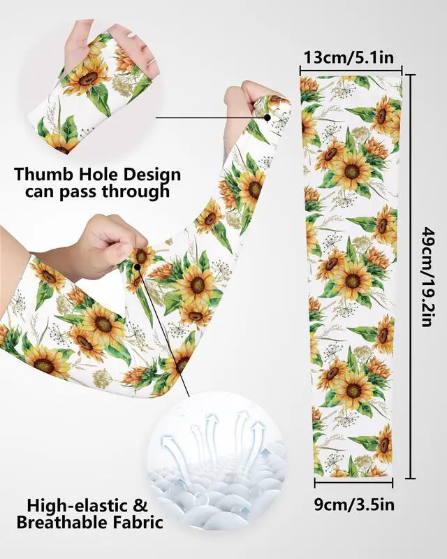 Alt view image 3 of 6 - Gardening Sleeves for Women Farm Cooling Sun Protection Thorn Proof Arm Sleeves to Cover Arms for Garden Sports