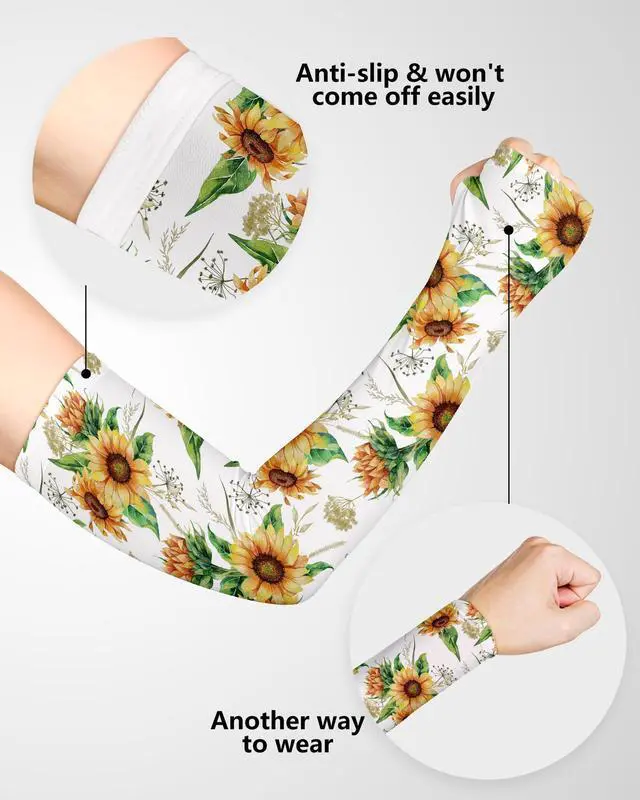 Alt view image 4 of 6 - Gardening Sleeves for Women Farm Cooling Sun Protection Thorn Proof Arm Sleeves to Cover Arms for Garden Sports