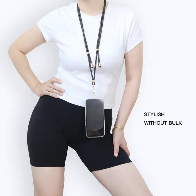 Alt view image 2 of 6 - Adjustable Cell Phone Lanyard Crossbody & Wrist Strap for iPhone | Universal Phone Wristlet for Most Smartphones