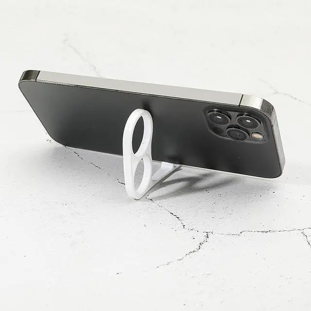 Alt view image 4 of 5 - Finger Phone Holder, 10 Pcs Random Color Plastic 2 Holes Little Finger and Ring Finger Grip Strap Holder for Hand (10)