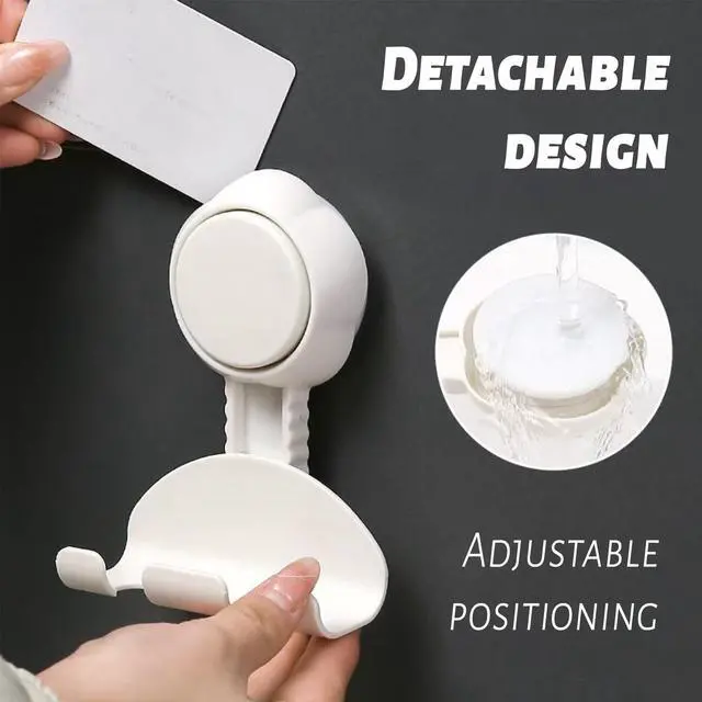 Alt view image 3 of 7 - Shower Hooks for Inside Shower,Shower Razor Holder for Shower Suction Cup