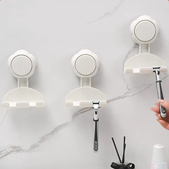 Alt view image 6 of 7 - Shower Hooks for Inside Shower,Shower Razor Holder for Shower Suction Cup