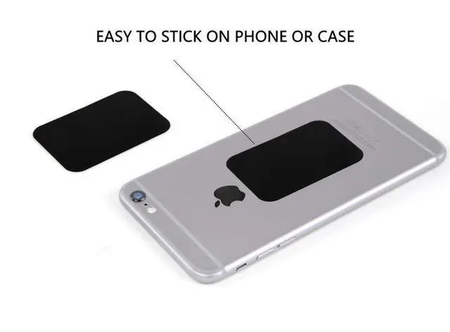 Alt view image 2 of 6 - Mount Metal Plate, Phone Magnet Sticker, Metal Plate for Magnetic Mount 8 Pack