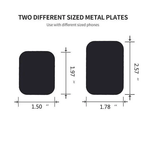 Alt view image 5 of 6 - Mount Metal Plate, Phone Magnet Sticker, Metal Plate for Magnetic Mount 8 Pack