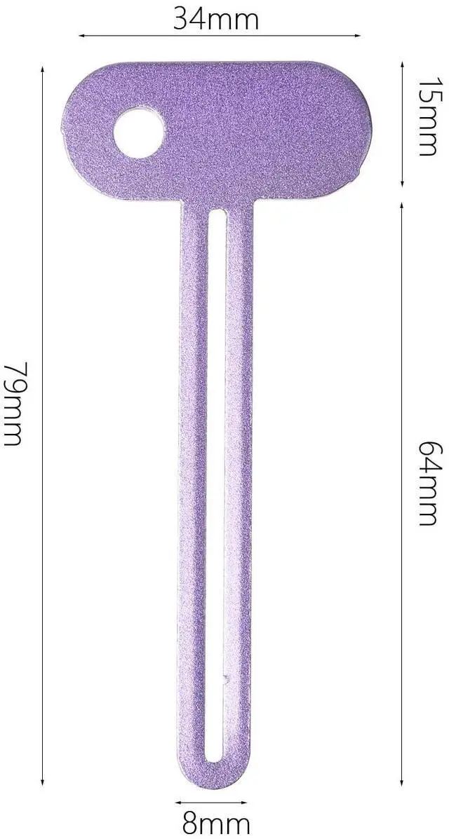 Alt view image 2 of 3 - Toothpaste Squeezer Tube Squeezer Tool Toothpaste Squeezer Roller Metal Tube Squeezer Key Tooth Paste Squeezer Rollers Dispenser Tube Squeezers for Extruding Toothpaste Facial Cleanser Cosmetics