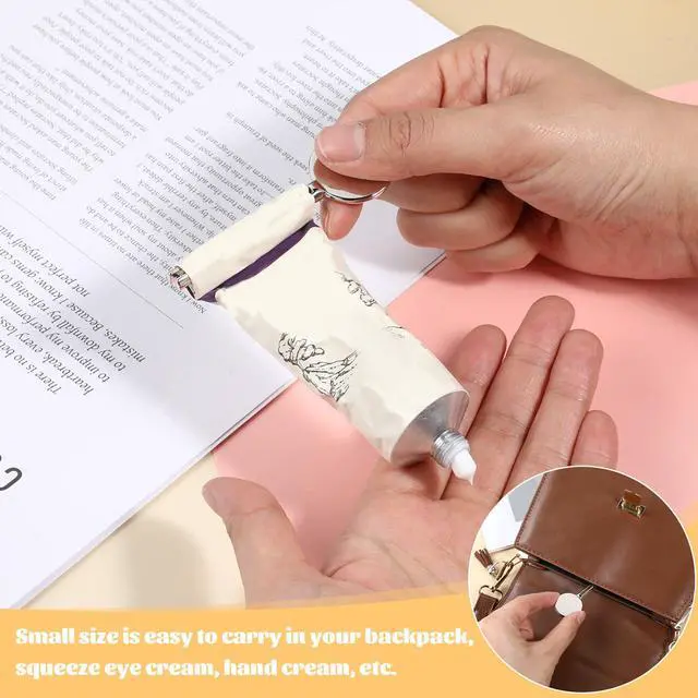 Alt view image 5 of 7 - Toothpaste Squeezer 2 Pcs Metal Tube Squeezers Key L&S Stainless Steel Manual Dispenser Roller Tube Bathroom and Kitchen Gadgets for Maximize Creams Paint Makeup & Beyond - 2 Different Color