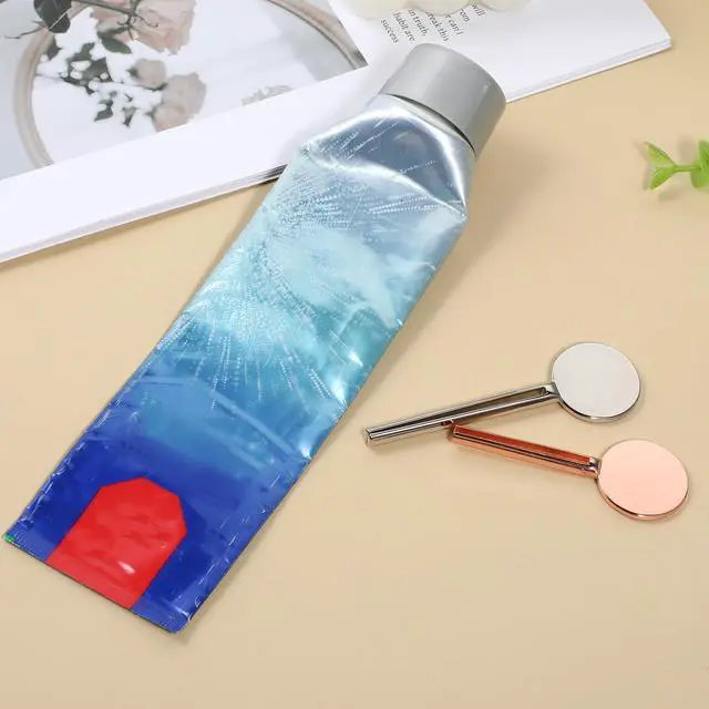 Alt view image 6 of 7 - Toothpaste Squeezer 2 Pcs Metal Tube Squeezers Key L&S Stainless Steel Manual Dispenser Roller Tube Bathroom and Kitchen Gadgets for Maximize Creams Paint Makeup & Beyond - 2 Different Color