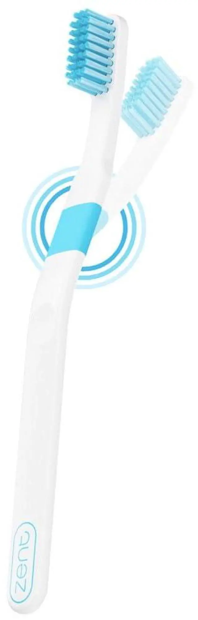 Main image of Patented Pressure-Sensitive Soft Toothbrush for Adults | Protects Gums | Pressure Sensitive with Travel Cap, Designed for Sensitive Teeth and Gums - (Single, Blue)