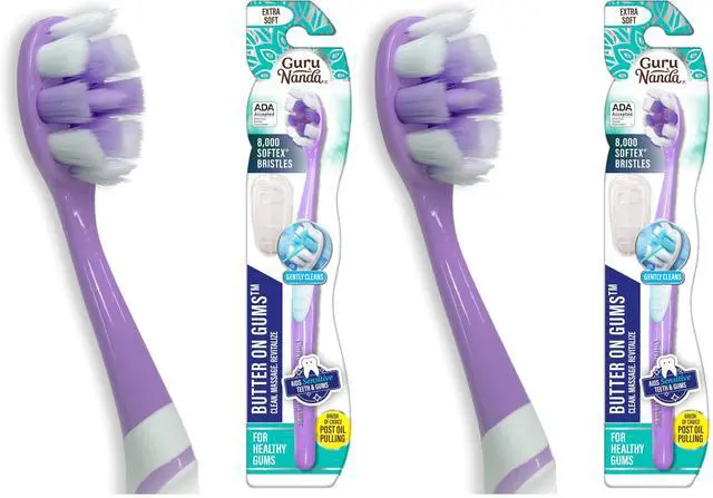 Main image of Toothbrush, ADA Accepted, with 8000+ Ultra Soft Softex Bristles for Sensitive & Receding Gums, Perfect for Whiter Teeth, 1 Ct (Pack of 2)