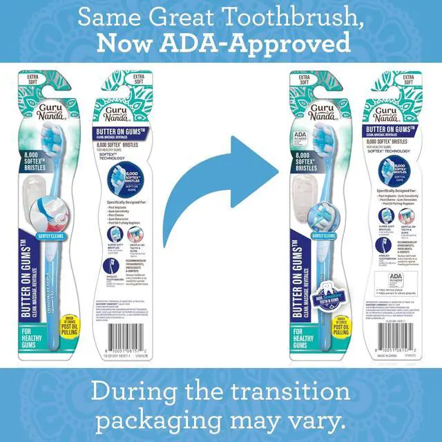 Alt view image 2 of 7 - Toothbrush, ADA Accepted, with 8000+ Ultra Soft Softex Bristles for Sensitive & Receding Gums, Perfect for Whiter Teeth, 1 Ct (Pack of 2)