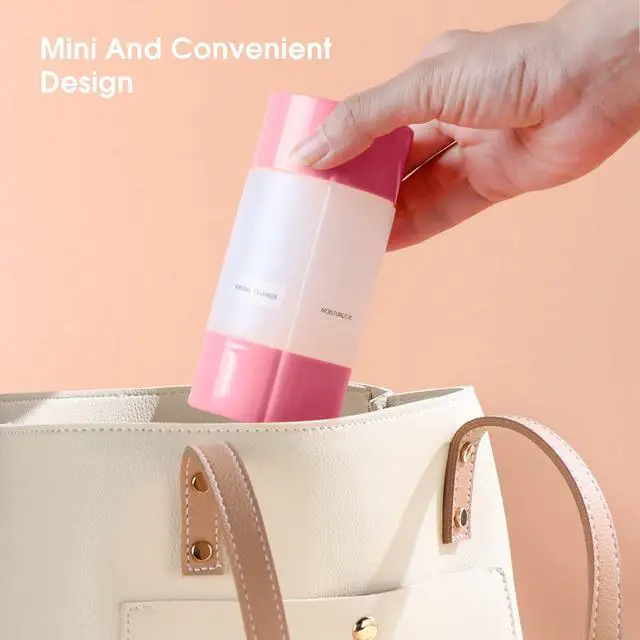 Alt view image 5 of 6 - Travel Bottle, TSA Approved 4-in-1 Leak-Proof Bottle, 4 * 60ml/2oz, with 2 Pre-Printed Labels for Travel Gym Camping, Carry-on Travel Size Toiletries Shampoo Lotion Bottle for Women Men (Pink)
