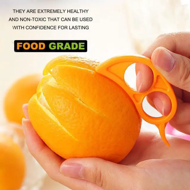 Alt view image 4 of 7 - Orange Peeler Tools Citrus Peel Cutter Plastic Fruit Vegetable Slicer Cutter Lemon Peeler Opener Remover Fruit Tools Kitchen Accessories Cooking Knife Kitchen Gadgets (2)
