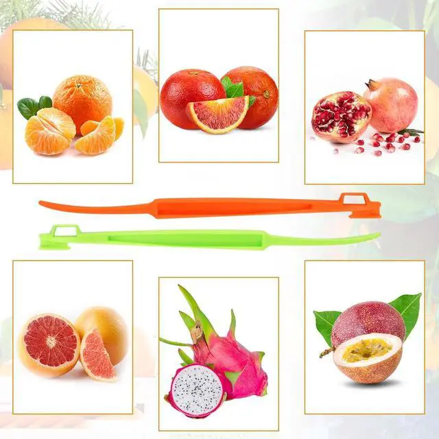 Alt view image 7 of 7 - 6 Pack Orange Peeler Tool Citrus Fruit Opener Kitchen Cutter Plastic Orange Peelers Tools Lemon Citrus Remover Easy Open Citrus Peel Cutter Vegetable Slicer Kitchen Accessories (Orange + Green)