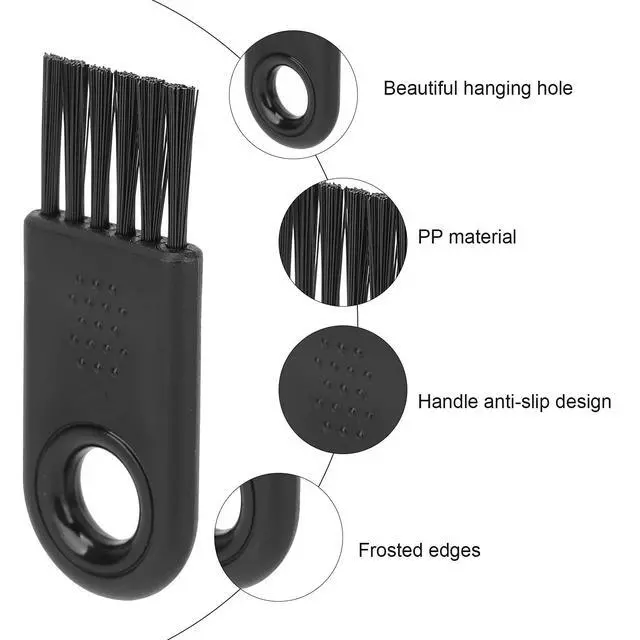 Alt view image 2 of 7 - Shaver Cleaning Brush, Nylon Hair Durable Stable Electric Shaver Cleaning Brush Wearable 6Pcs for Household Cleaning for Computer Accessories