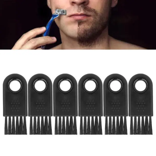 Alt view image 5 of 7 - Shaver Cleaning Brush, Nylon Hair Durable Stable Electric Shaver Cleaning Brush Wearable 6Pcs for Household Cleaning for Computer Accessories