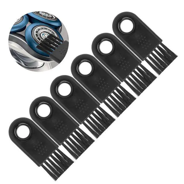 Alt view image 7 of 7 - Shaver Cleaning Brush, Nylon Hair Durable Stable Electric Shaver Cleaning Brush Wearable 6Pcs for Household Cleaning for Computer Accessories