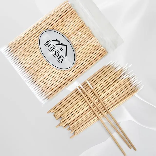 Alt view image 7 of 7 - 200 Pointed Cotton Swabs Precision Tips for Makeup & Cleaning | Pointed Cotton Swabs with Wooden Sticks Deliver Precise Makeup Touch-ups, Cleaning, and Detailed Craft Work