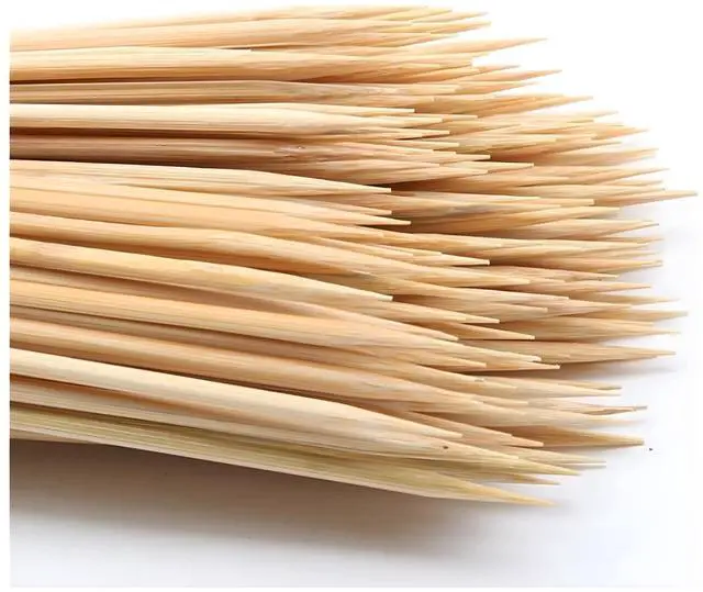 Main image of 200PCS 8 inch Bamboo Skewers for wooden sticks BBQAppetiserFruitCocktailKabobChocolate FountainGrillingKitchencrafting and Party. =3mm, More Size Choices 6"/8"/10"/12"/36"