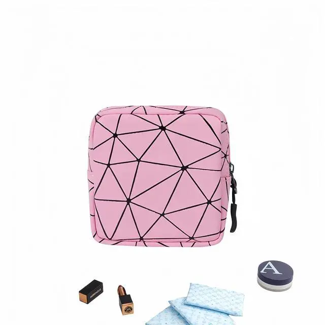 Main image of Sanitary Napkin Storage Bag Menstrual Cup Pouch Period Bag for Teen Girls Portable Menstrual Pad Sanitary Napkin Storage Tampons Holder for Purse (Pink M)