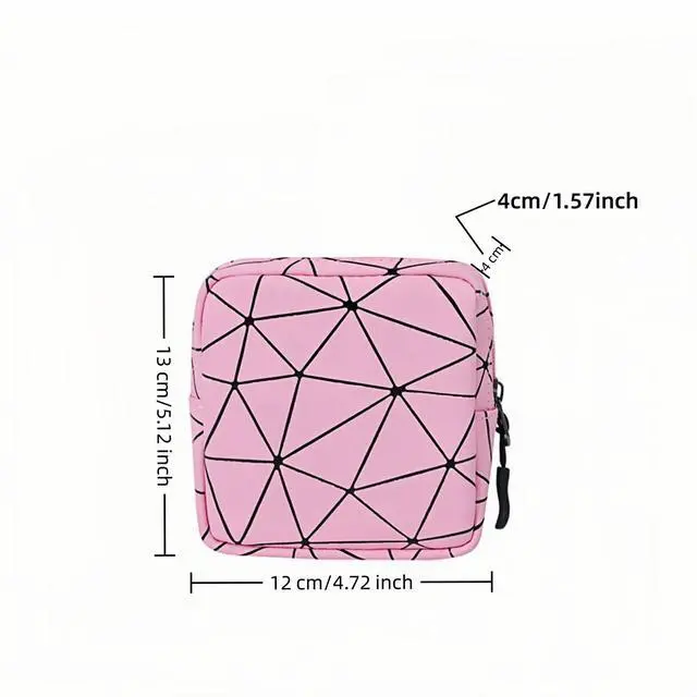 Alt view image 3 of 7 - Sanitary Napkin Storage Bag Menstrual Cup Pouch Period Bag for Teen Girls Portable Menstrual Pad Sanitary Napkin Storage Tampons Holder for Purse (Pink M)