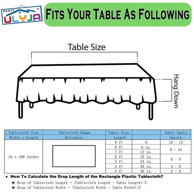 Alt view image 7 of 7 - Black Gingham Checkered 2 Pack Plastic Tablecloth Rectangle 54 x 108 Inches Disposable Onyx Buffalo Plaid Sturdy Table Covers for Dining, Birthday, Wedding, Picnic, Event and Outdoor Use