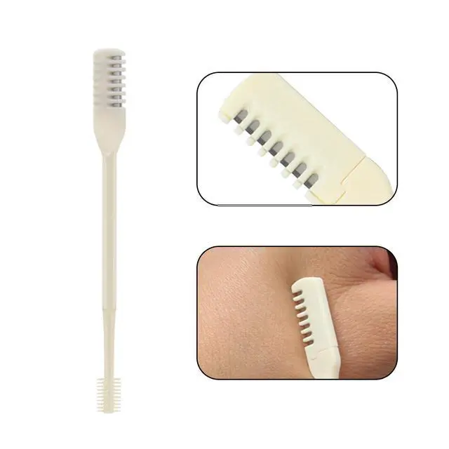 Alt view image 3 of 7 - 6 PCS Nasal Hair Cutter, 360 Degree Rotating Nose Hair Trimmer, Portable Manual Nose Hair Trimmer for Women and Men