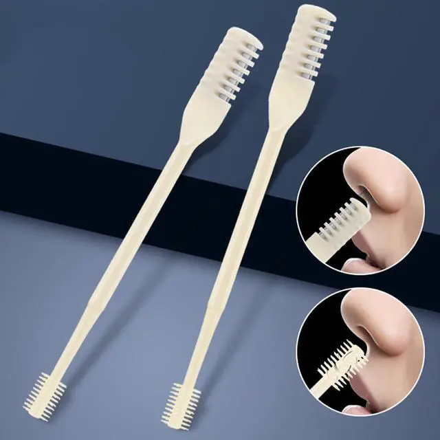 Alt view image 6 of 7 - 6 PCS Nasal Hair Cutter, 360 Degree Rotating Nose Hair Trimmer, Portable Manual Nose Hair Trimmer for Women and Men