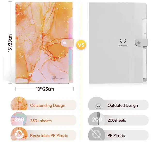 Alt view image 4 of 7 - Forest Series Expanding File Folder Stylish Funky Cute Retro Document Organizer with Natural Scenes for Students,Teachers & Freelancers - Golden Sunshine