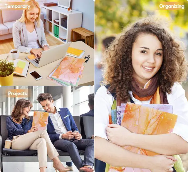 Alt view image 7 of 7 - Forest Series Expanding File Folder Stylish Funky Cute Retro Document Organizer with Natural Scenes for Students,Teachers & Freelancers - Golden Sunshine