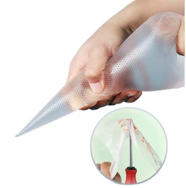 Alt view image 3 of 7 - Piping Bags, 50pcs 12 Inch Disposable Anti-Burst Cake Decorating Bags, Non-Slip Pastry Bags for Cakes,Cream Frosting and Cookie Decorating