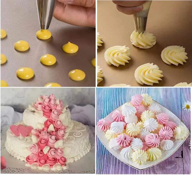 Alt view image 6 of 7 - Piping Bags, 50pcs 12 Inch Disposable Anti-Burst Cake Decorating Bags, Non-Slip Pastry Bags for Cakes,Cream Frosting and Cookie Decorating