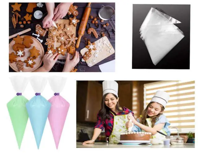Alt view image 7 of 7 - Piping Bags, 50pcs 12 Inch Disposable Anti-Burst Cake Decorating Bags, Non-Slip Pastry Bags for Cakes,Cream Frosting and Cookie Decorating