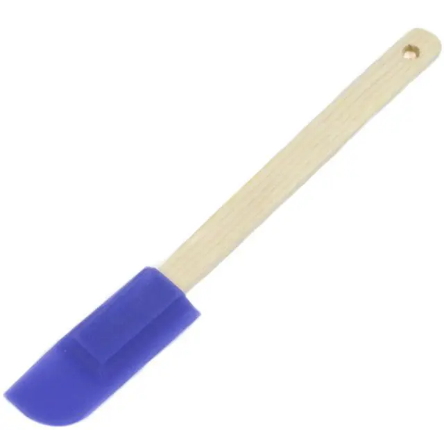 Main image of Select Wooden Handled Silicone Jar Spatula, 9.25 inches in length, Color May Vary