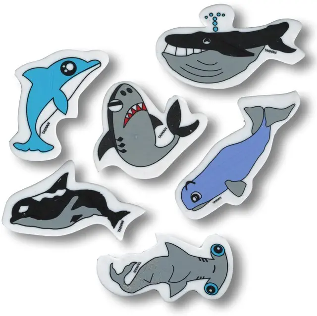 Main image of Fish Erasers 12 Pk for Kids Classroom Prizes Animal Erasers Pencil Eraser Prizes for Kids Classroom Cute Erasers Bulk Fun Erasers for School Cool Erasers Kids Erasers Novelty Erasers for Kids Bulk