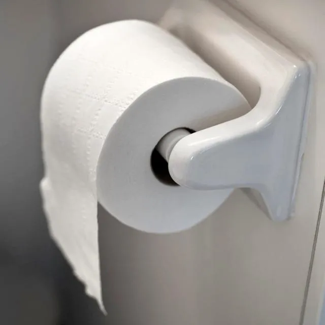 Alt view image 6 of 6 - 2 PCS Toilet Paper Holder, Replacement Roller for Bathroom, White | Plastic Toilet Paper Holder, Simple Installation, Spring Loaded Roller Replacement for Home