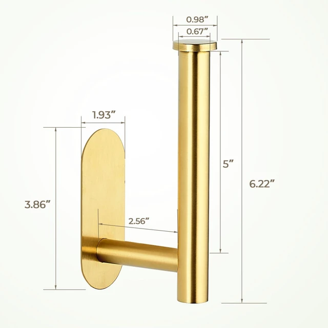 Alt view image 3 of 7 - Adhesive Toilet Roll Holder Stand,Toilet Paper Holder,1 Pack | SUS304 Stainless Steel, Rustproof Design, Easy Installation, No Drilling Tissue Holder,for Kitchen Bathroom Wall Mount