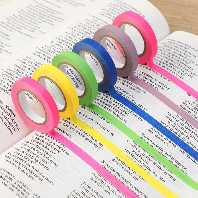 Alt view image 7 of 7 - Small Sticky Notes Set, Index Tabs, Highlighter Tape | Mini Self-Stick Sticky Pads for Bible Study, Office, School, Planning, Journaling & Organization