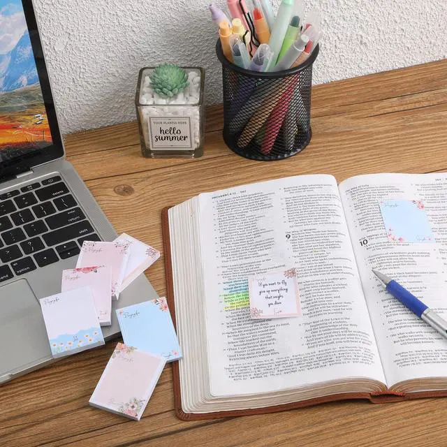 Alt view image 6 of 7 - Small Floral Sticky Notes, 1.5x2, 6 Pads, 360 Sheets | Mini Sticky Notes, Self-Stick Note Pads, Perfect for Office, School, Home, Study & Organization