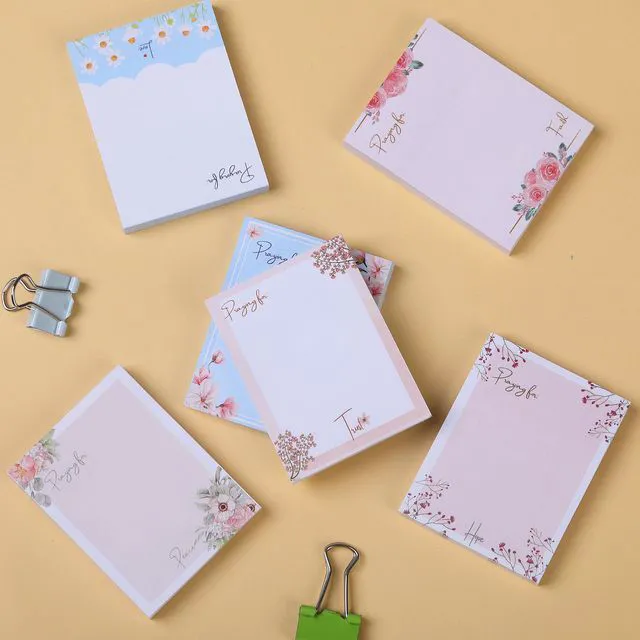 Alt view image 7 of 7 - Small Floral Sticky Notes, 1.5x2, 6 Pads, 360 Sheets | Mini Sticky Notes, Self-Stick Note Pads, Perfect for Office, School, Home, Study & Organization