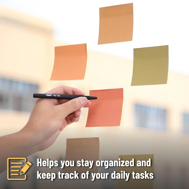 Alt view image 3 of 7 - Sticky Notes, 3"x3", 12 Pads, 600 Sheets, Autumn Earth | Sticky Notes Bulk, Self-Stick Note Pads, Perfect for Office, School, Home, Study & Organization
