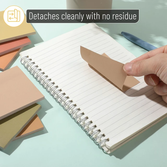 Alt view image 5 of 7 - Sticky Notes, 3"x3", 12 Pads, 600 Sheets, Autumn Earth | Sticky Notes Bulk, Self-Stick Note Pads, Perfect for Office, School, Home, Study & Organization