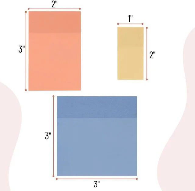 Alt view image 3 of 6 - Transparent Sticky Notes, 18 Pads, 900 Sheets with Pen | Assorted Sizes, See Through Self-Adhesive Notes for Bible Journaling and Studying, Water-Resistant, Clean Removal