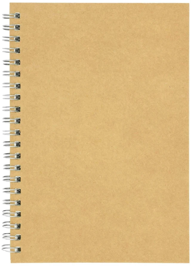 Main image of Soft Cover Spiral Notebook Journal, Coofficer Blank Sketch Book Pad, Wirebound Memo Notepads Diary Notebook Planner with Unlined Paper, 100 Pages/ 50 Sheets, 7.5 "x 5.1" (Brown)