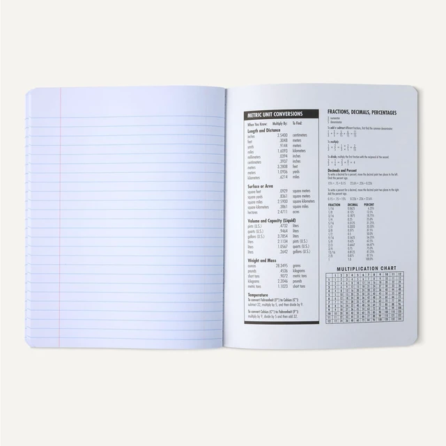 Alt view image 4 of 5 - Composition Notebook, Wide Ruled, 100 Sheets, 1 pack, Marble Black, 9.75" x 7.5" for School, Home, and Office Use